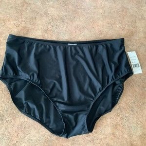 Nwt Del Raya black bikini bottom plus size 24W
